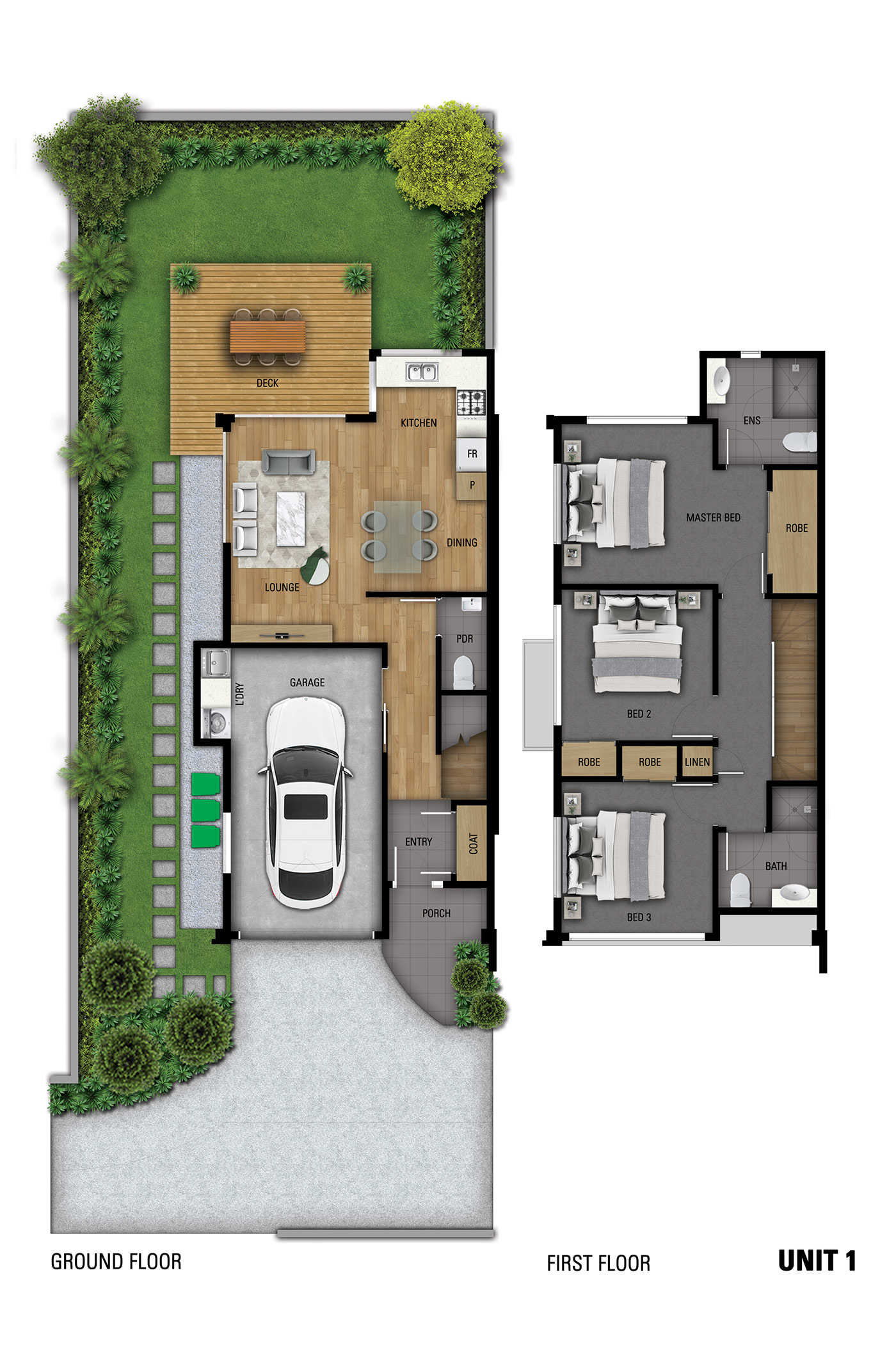 Floor plan of a residential unit