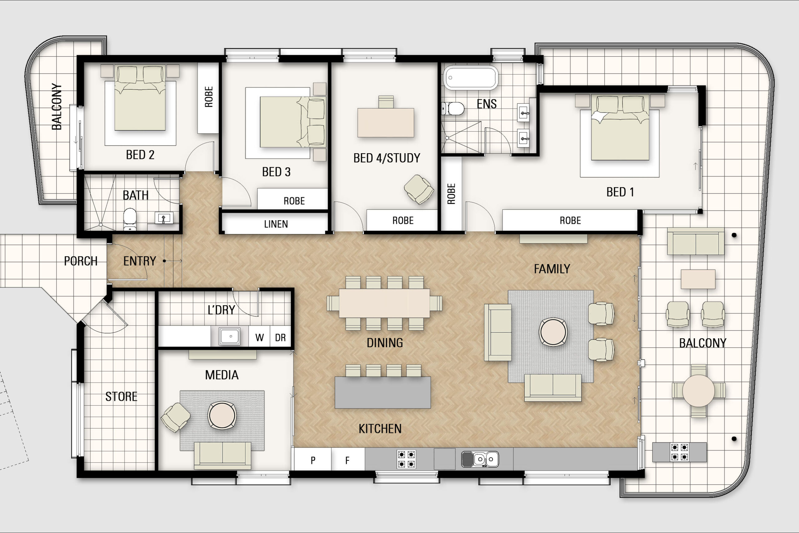 Mono Header S16920 Platino Floor Plans Single Storey Floor Plan