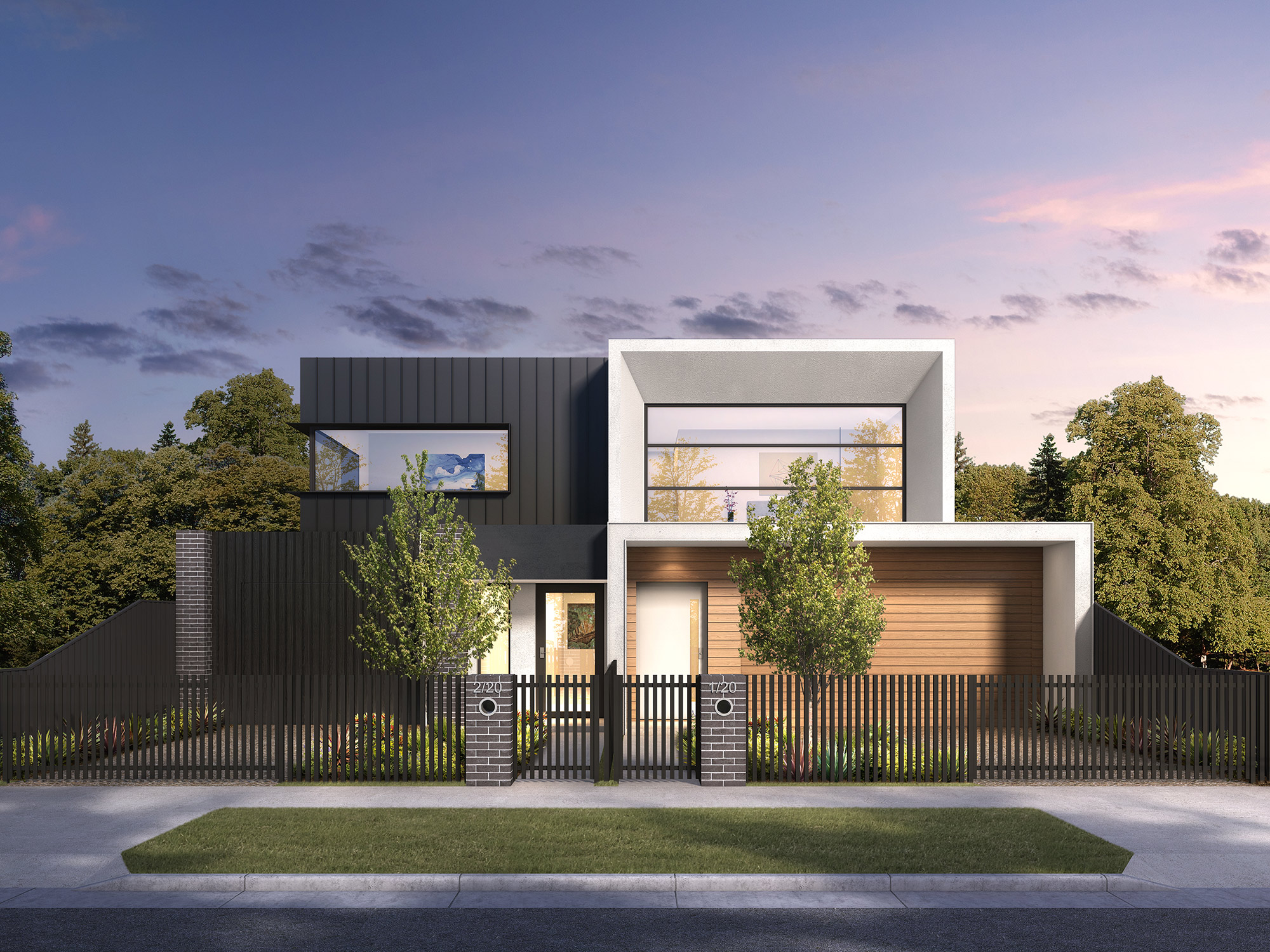 3d Duplex Facade Streetscape 3 7058 20 S17241