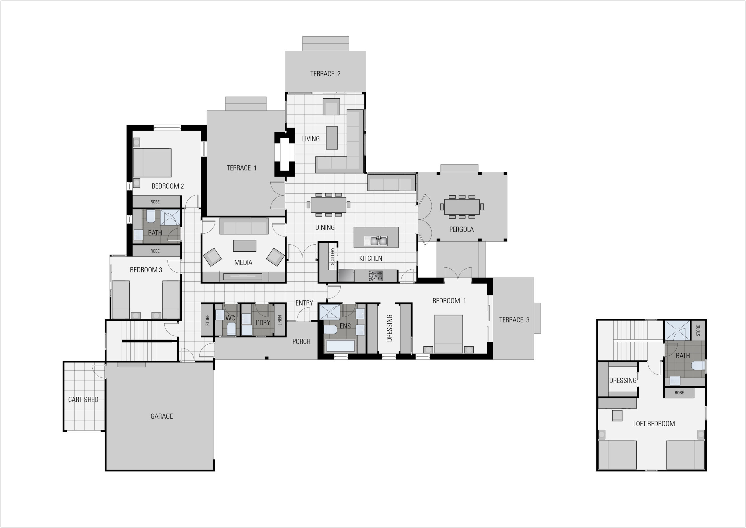Snz5111 Minimal Home Mono Additional Plans Job 5